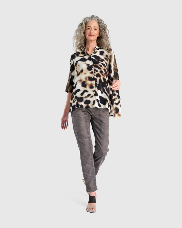 Fawn Camp Shirt, Leopard