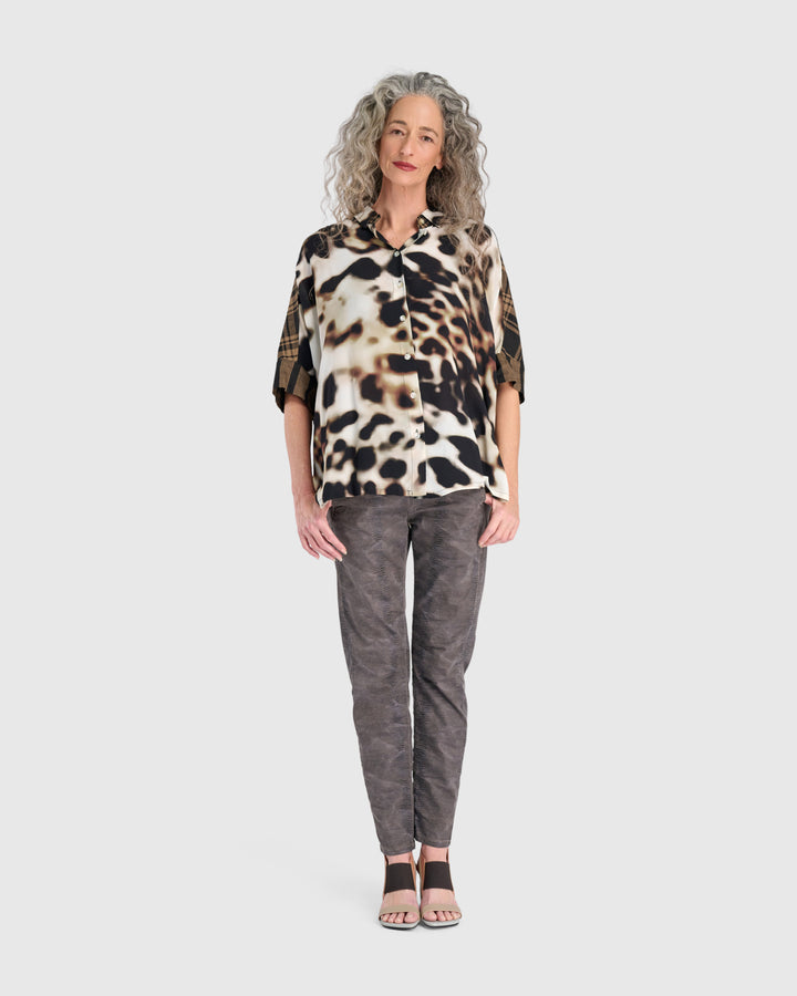 Fawn Camp Shirt, Leopard