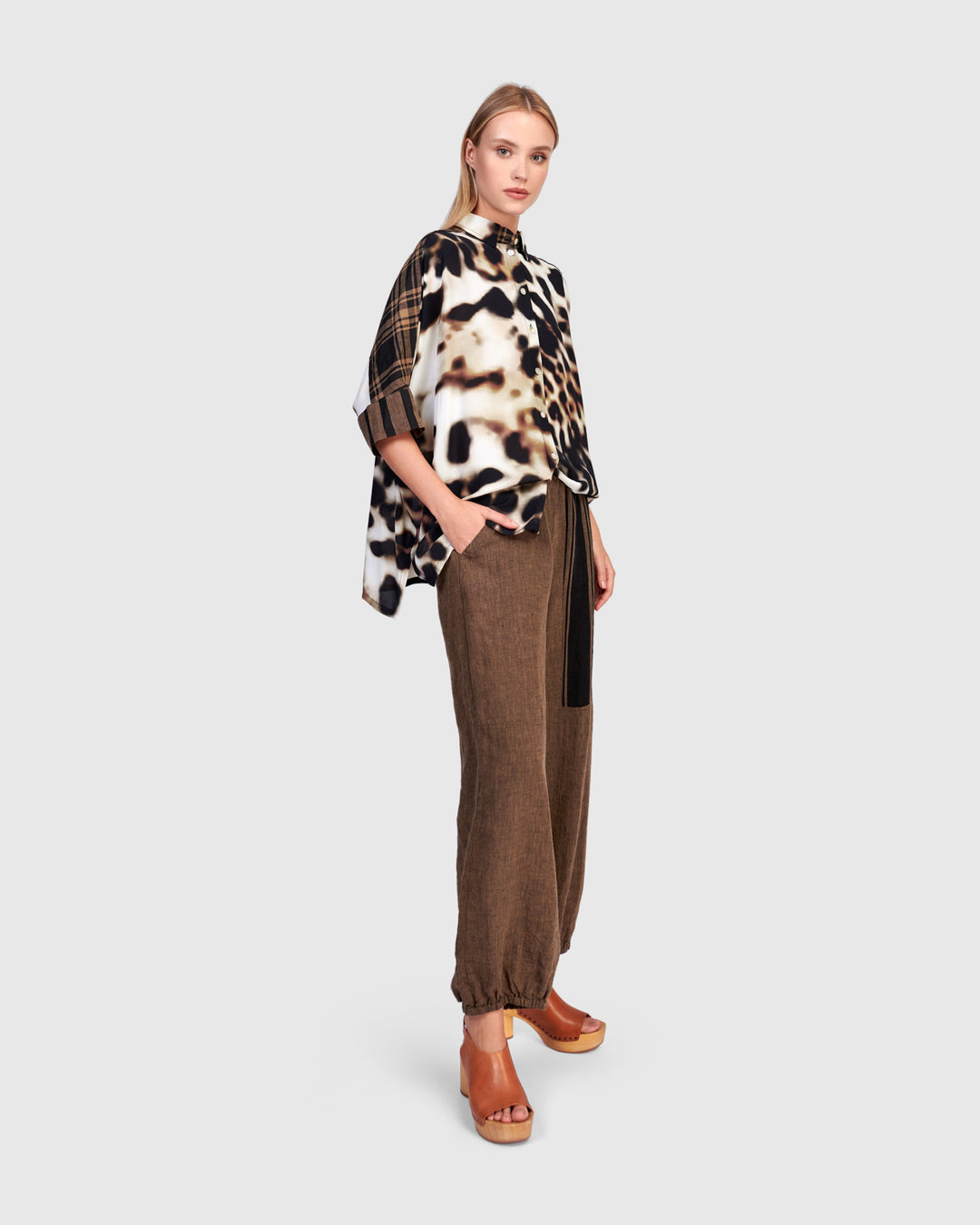Fawn Camp Shirt, Leopard