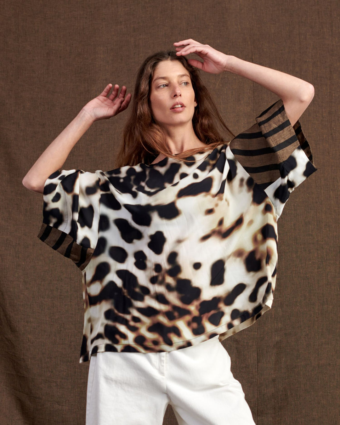 Osprey Chiffon Top, Leopard