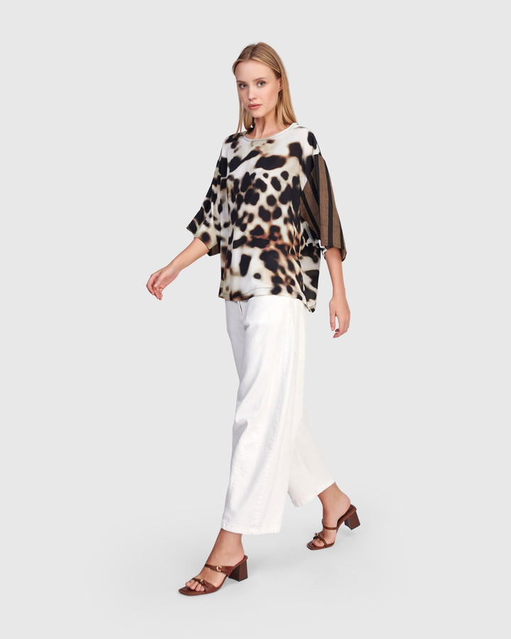 Osprey Chiffon Top, Leopard