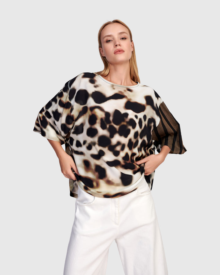 Osprey Chiffon Top, Leopard