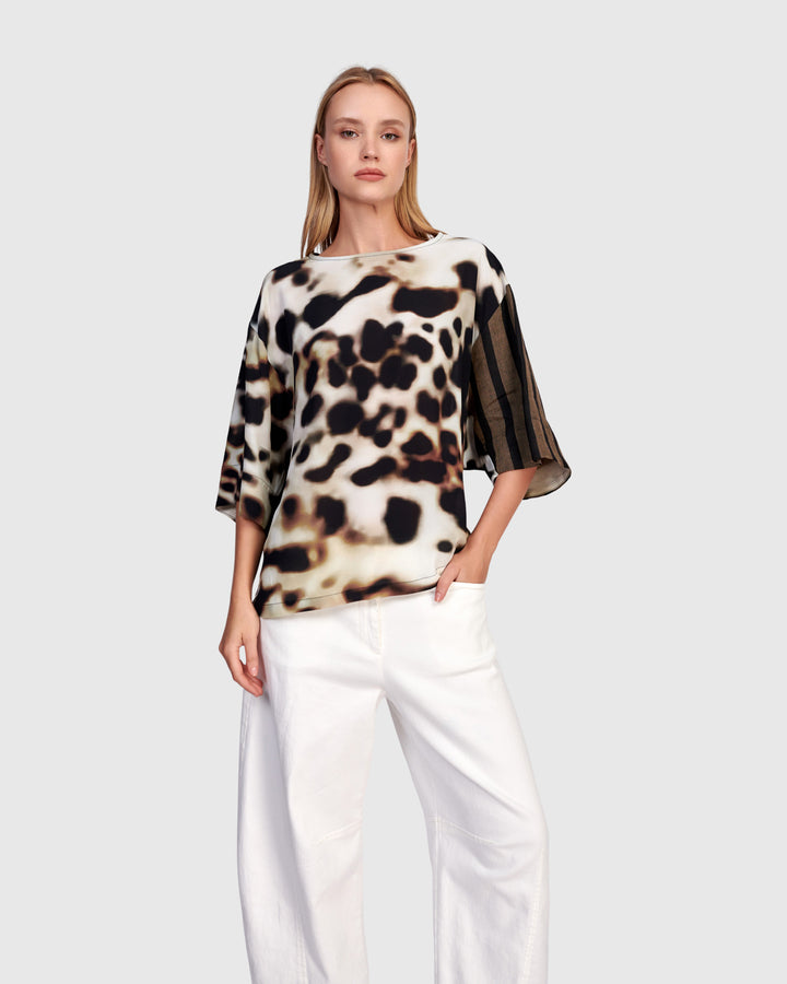 Osprey Chiffon Top, Leopard