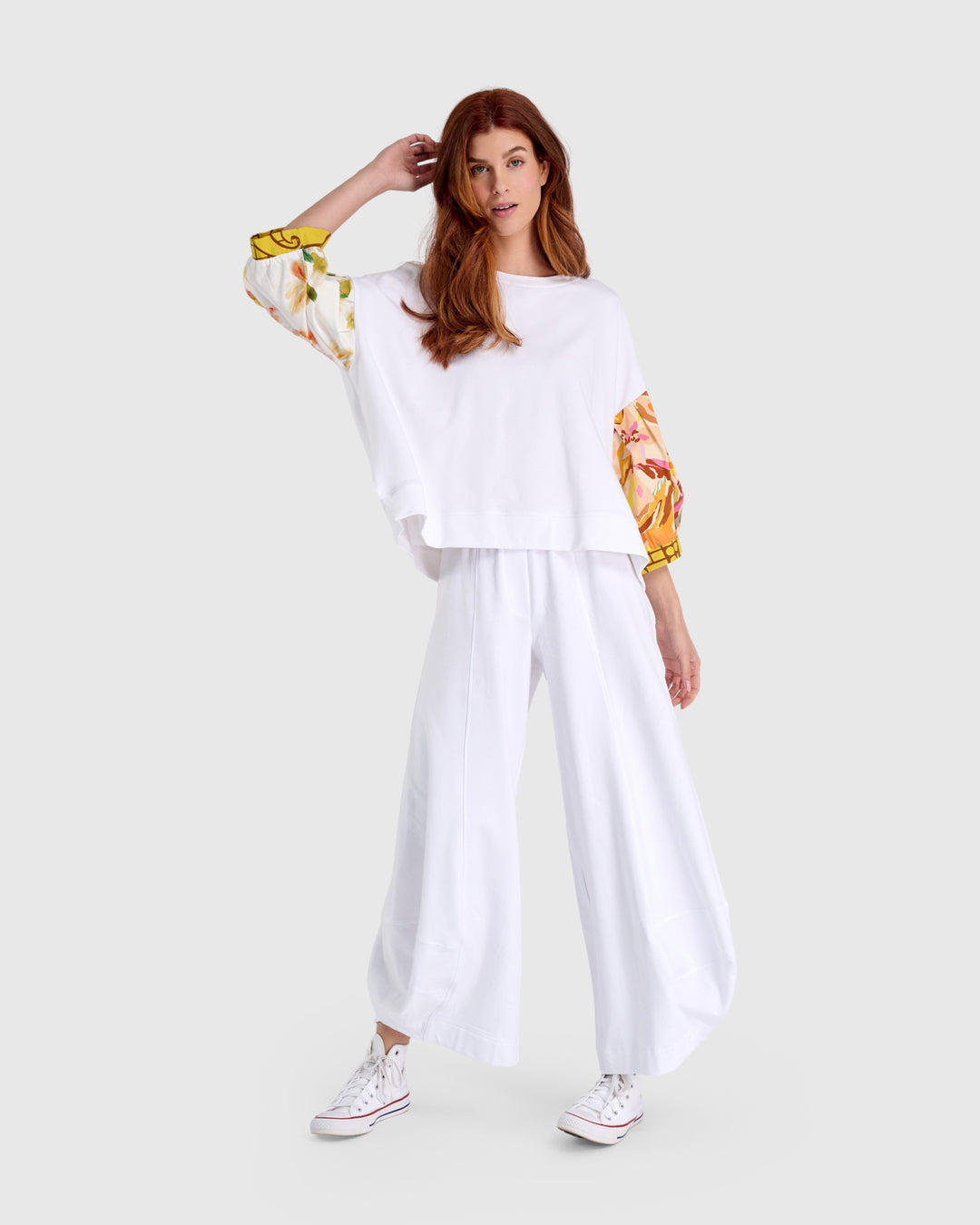 Essential Terry Punto Pants, White