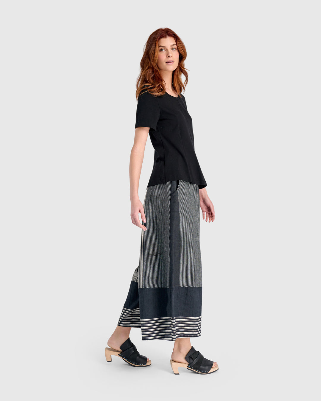 Essential Shaped Terry Tee, Black