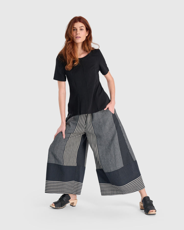 Essential Shaped Terry Tee, Black