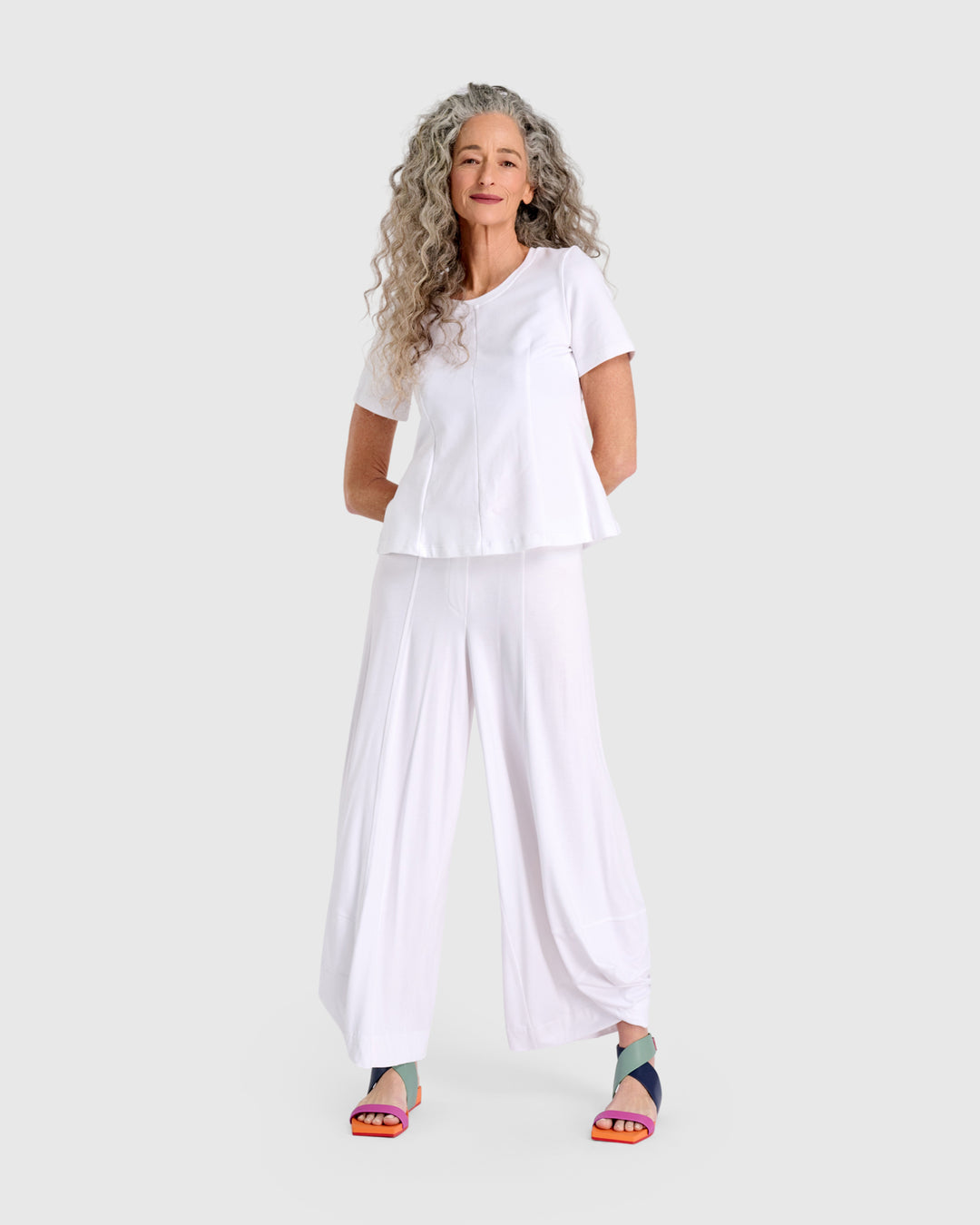 Essential Shaped Terry Tee, White