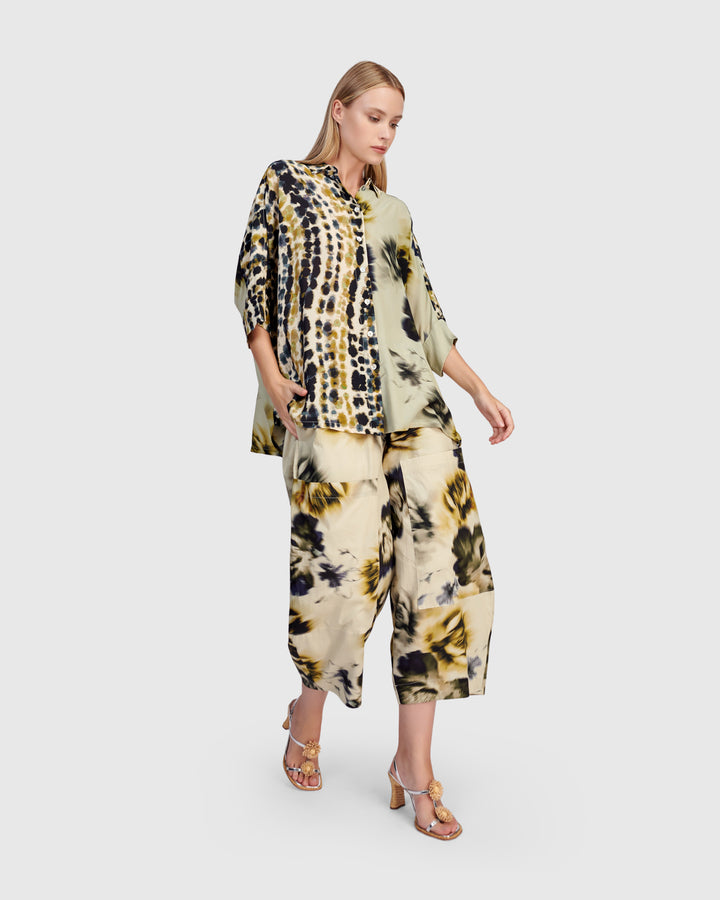 Coquina Camp Shirt, Beige Mix