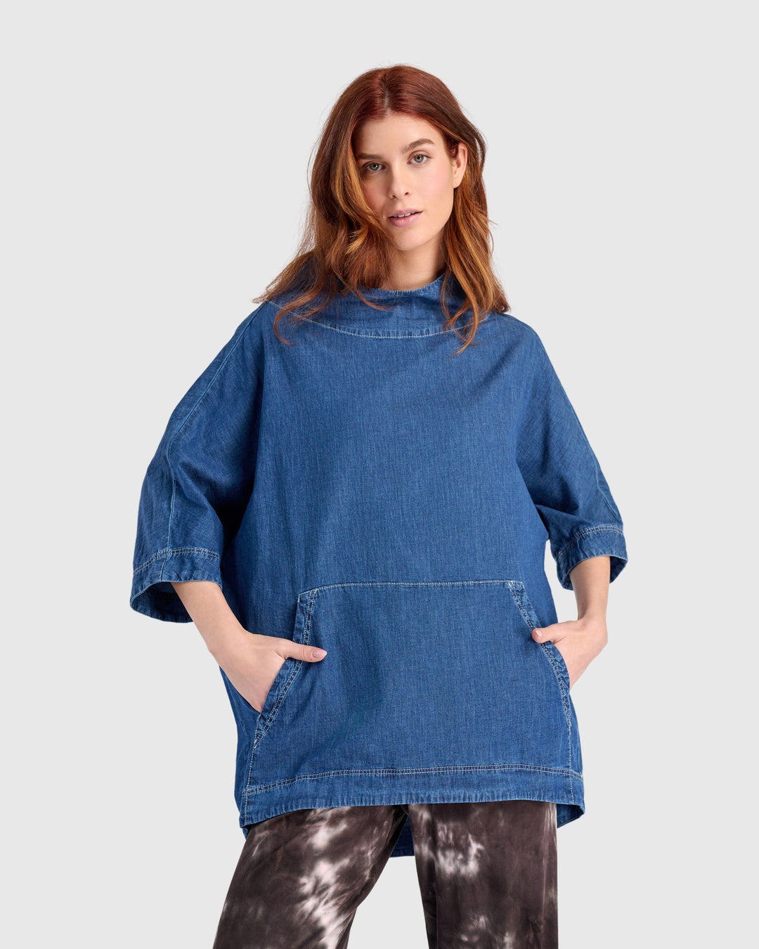 Perfect Pullover Top, Denim