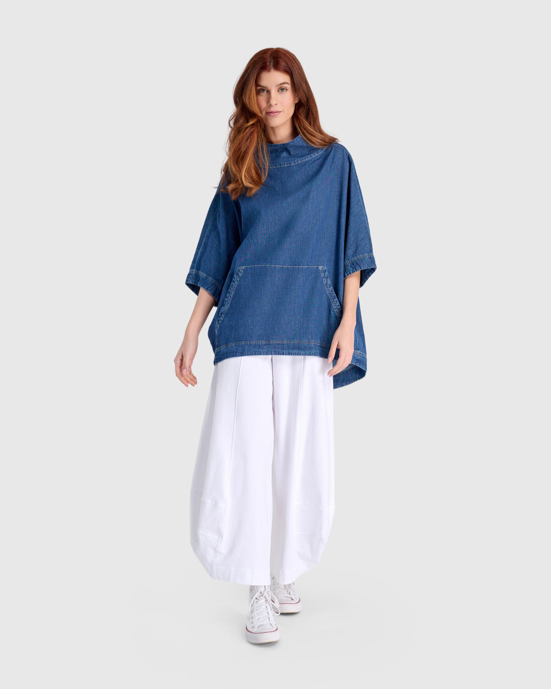 Perfect Pullover Top, Denim