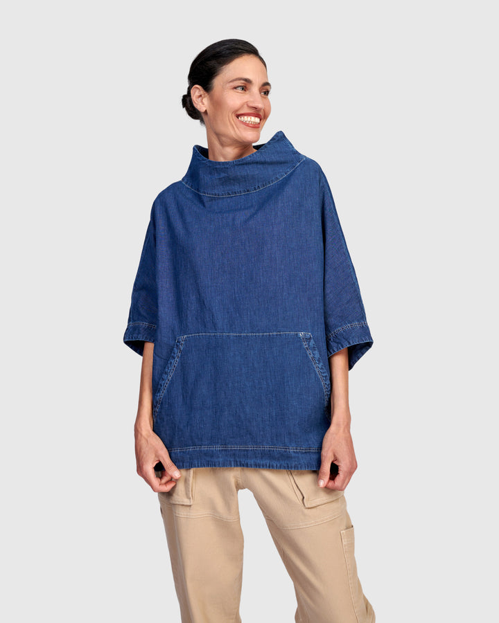 Perfect Pullover Top, Denim