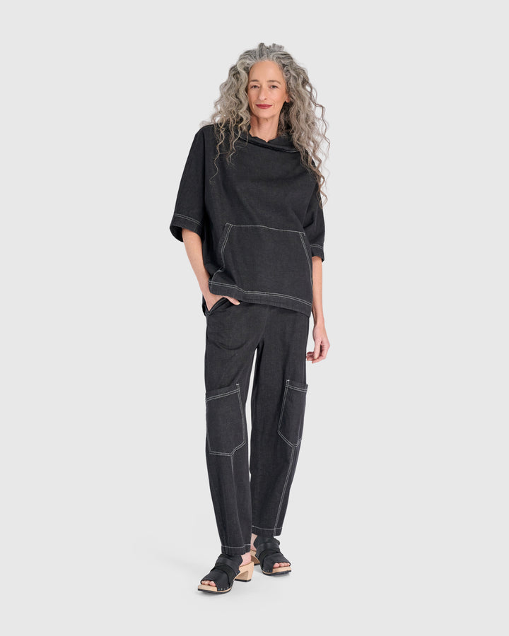 Perfect Pullover Top, Jet Denim