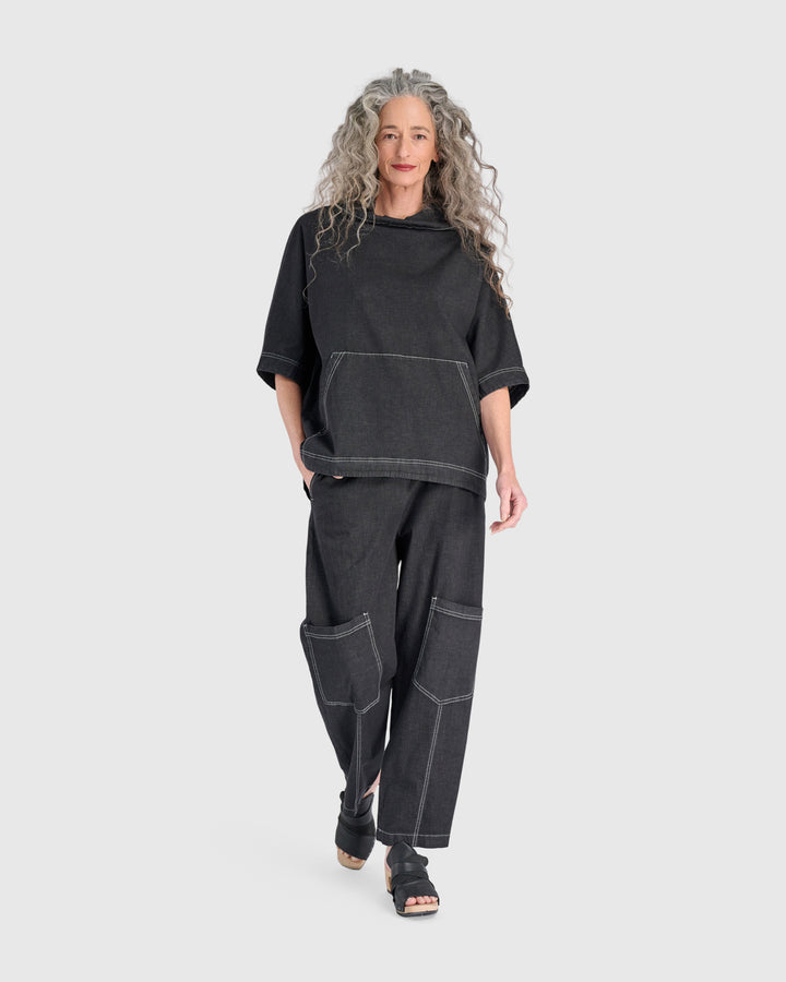 Perfect Pullover Top, Jet Denim