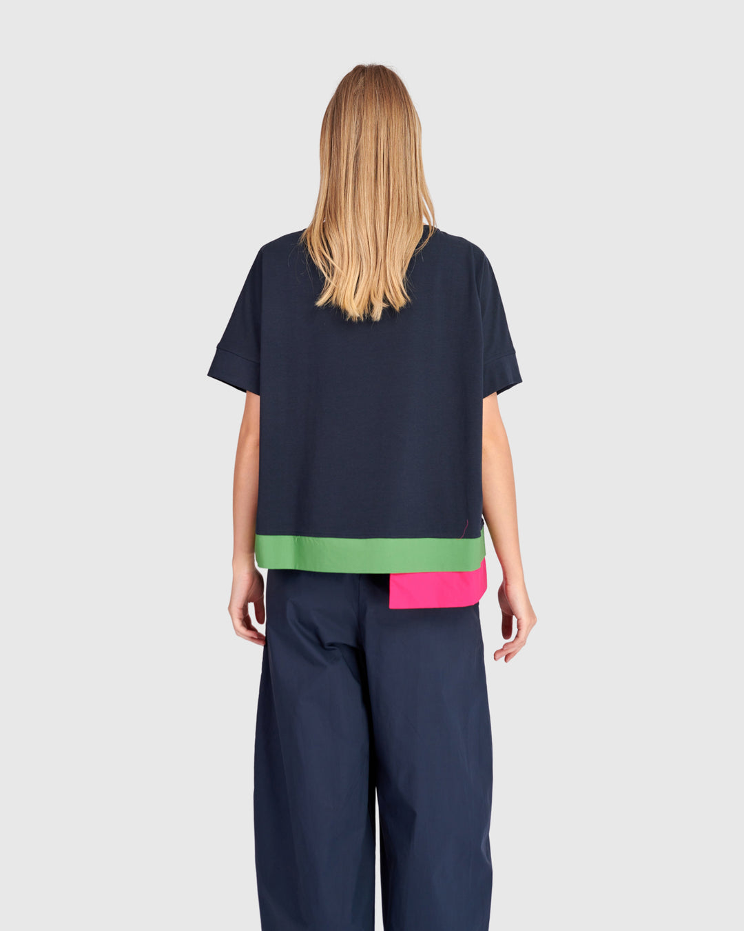 Sorbet Tee, Navy Multi