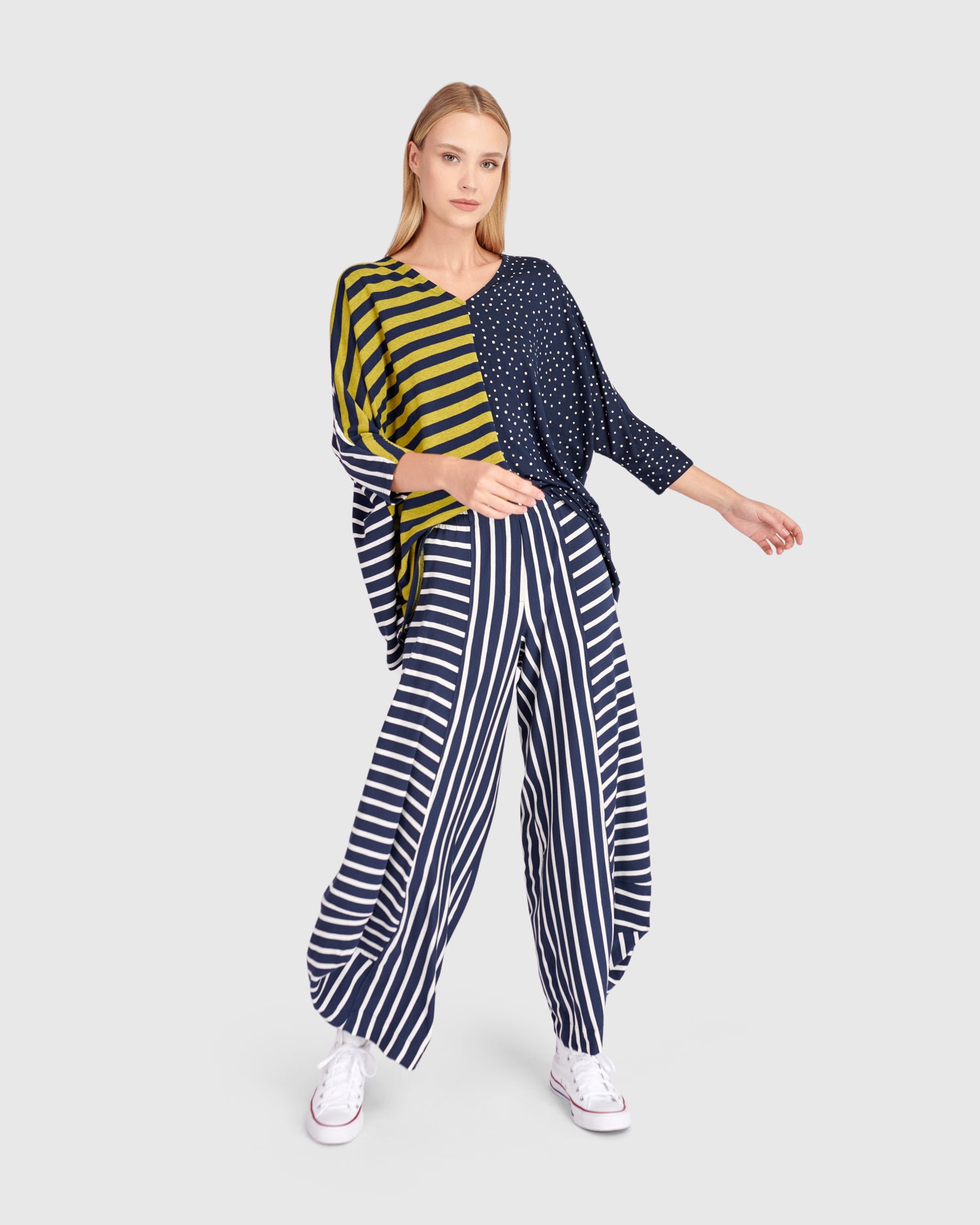 Ahoy Punto Pants, Navy/White – Alembika U.S.
