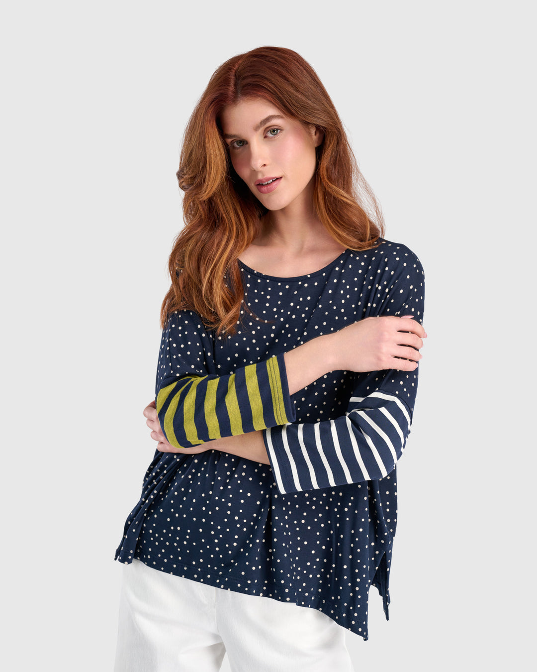 Starry Skies Boxy Tee, Navy