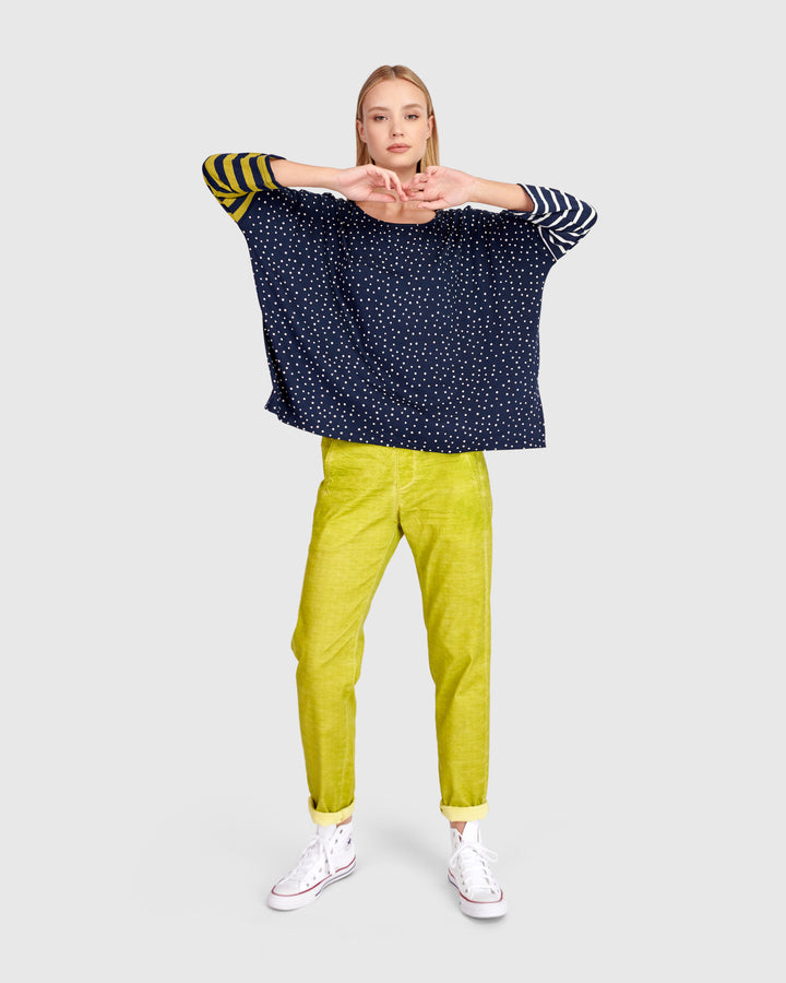 Starry Skies Boxy Tee, Navy