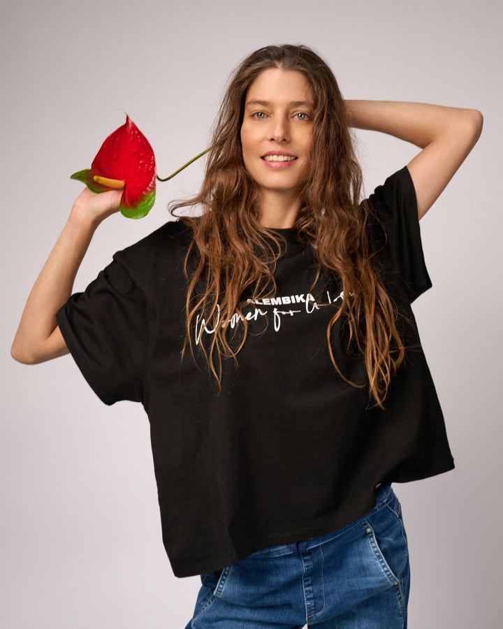 Women for Women Tee, Black