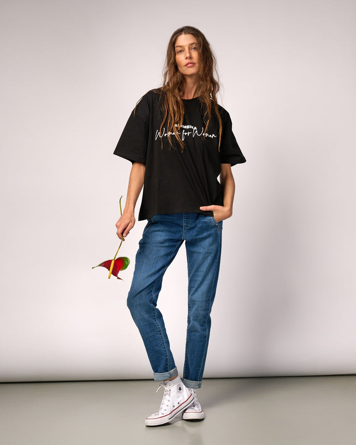 Women for Women Tee, Black