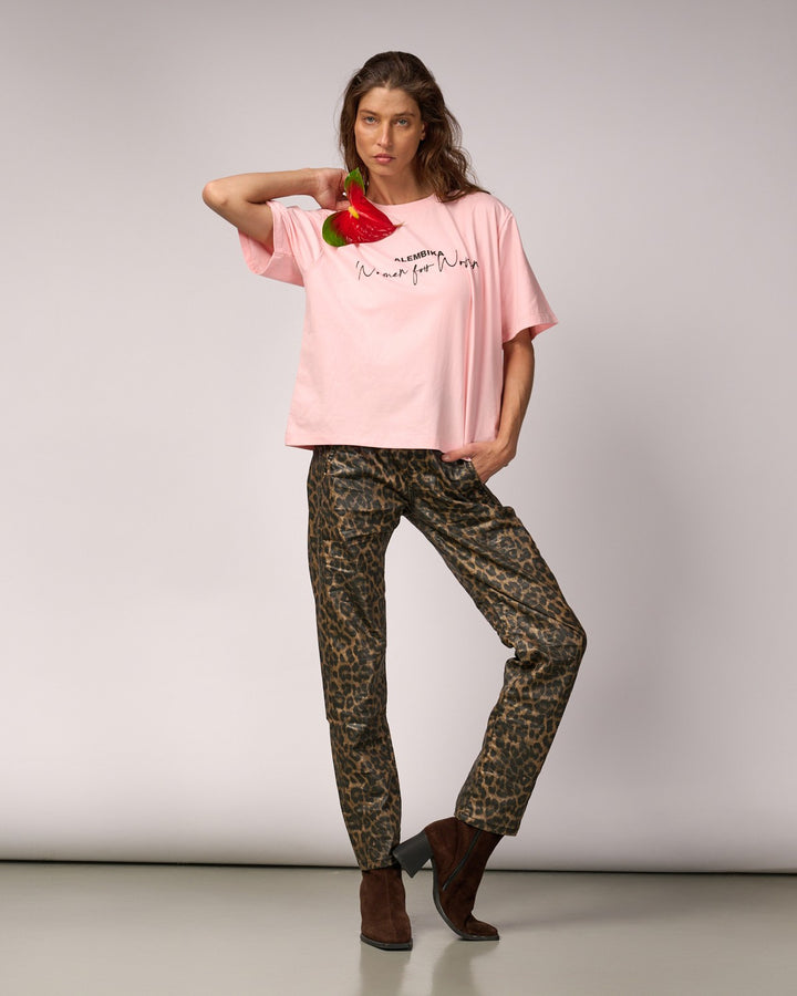 Women for Women Tee, Pink