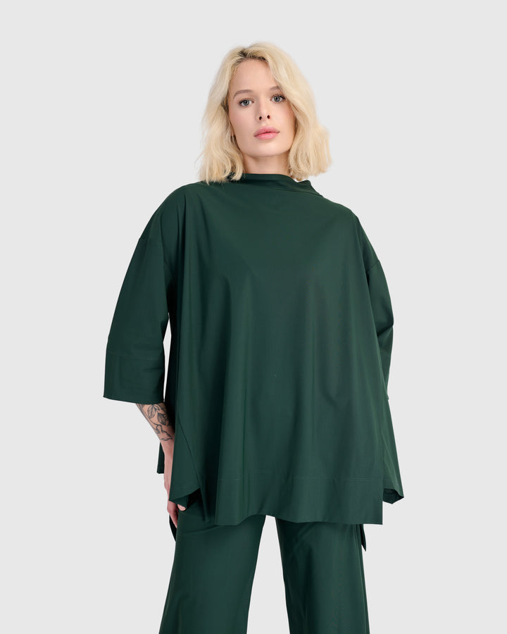 Essential Tekbika Trapeze Top, Forest