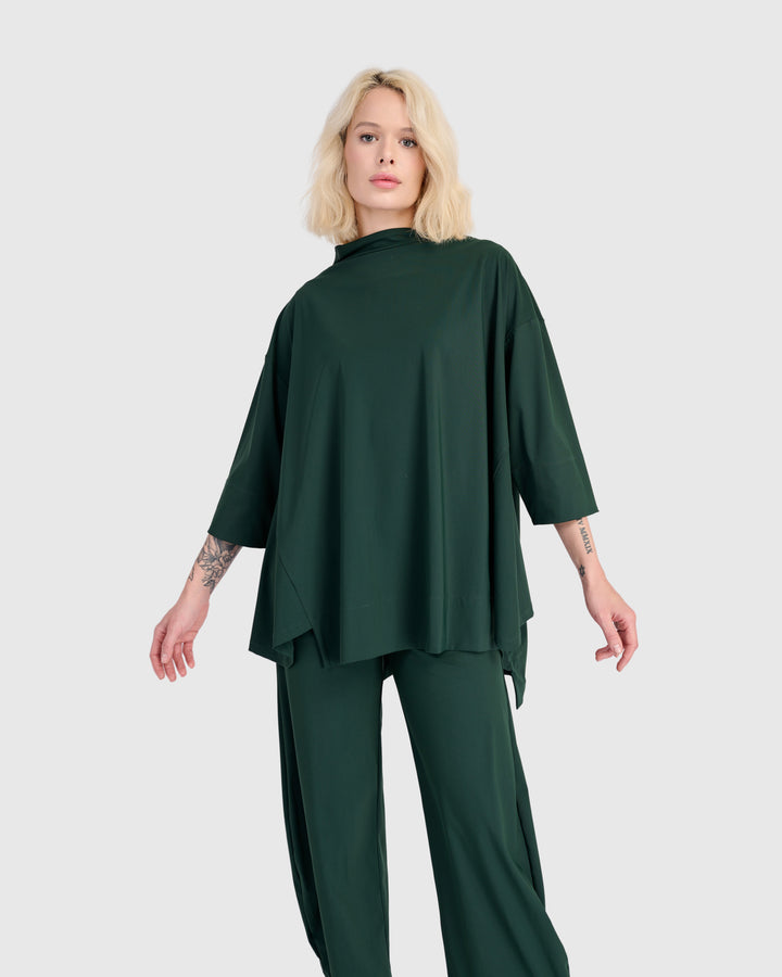 Essential Tekbika Trapeze Top, Forest