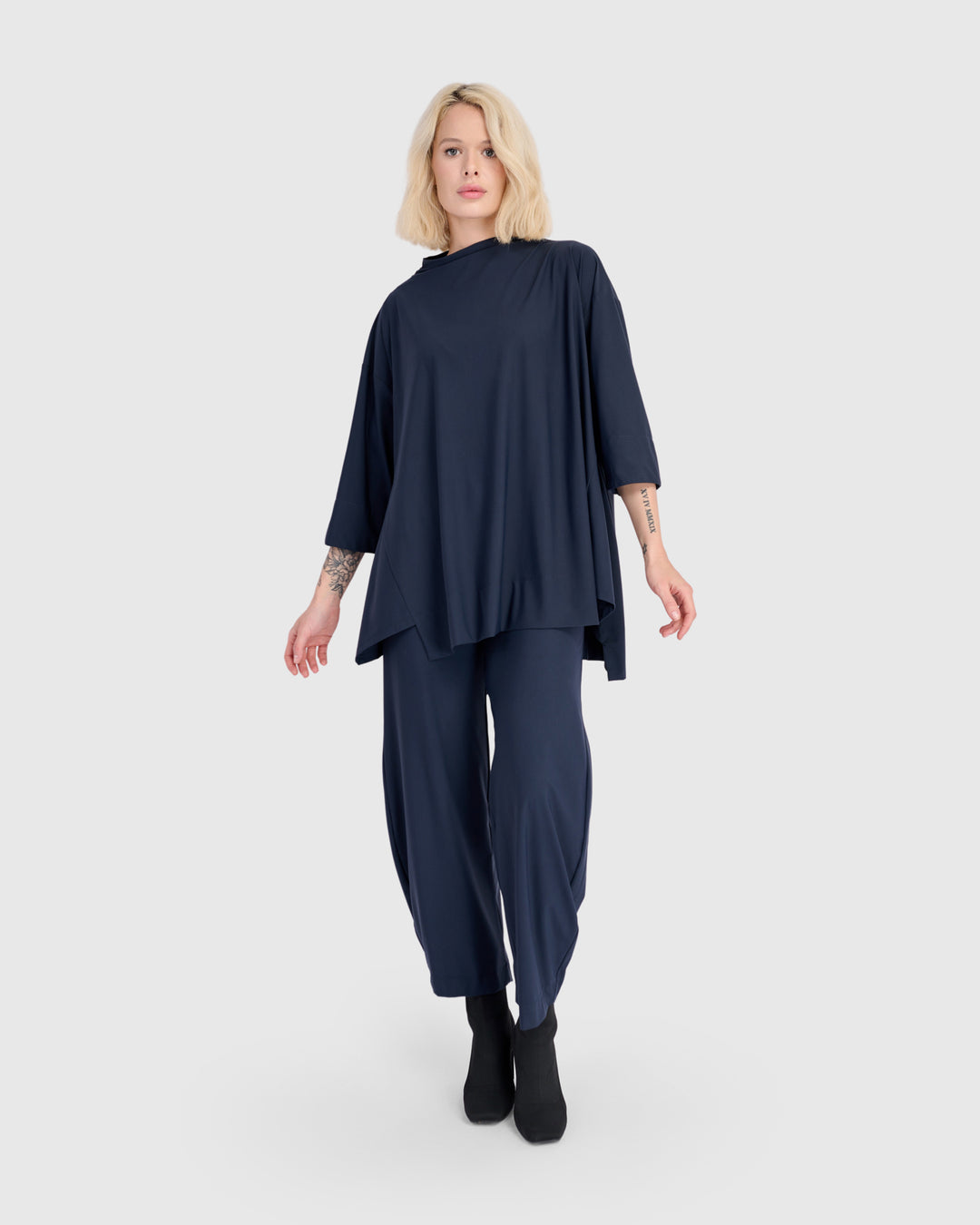 Essential Tekbika Trapeze Top, Midnight