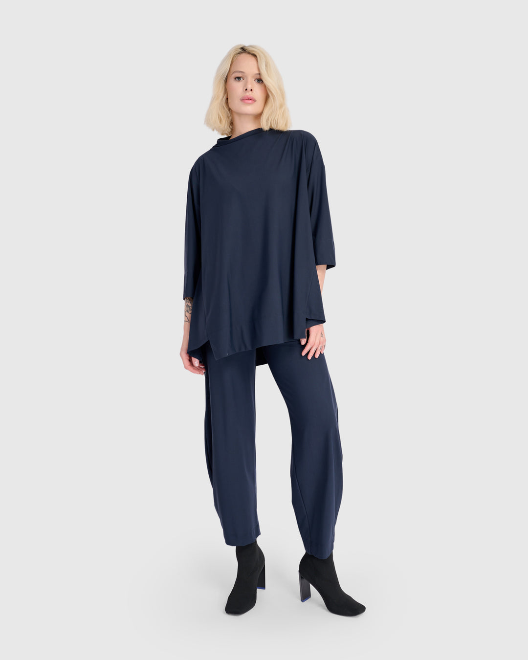 Essential Tekbika Trapeze Top, Midnight
