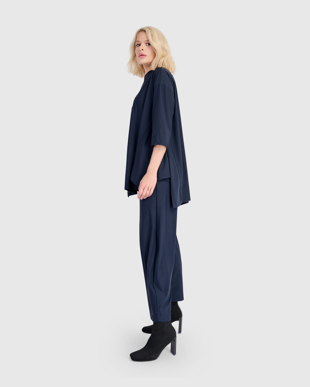 Essential Tekbika Trapeze Top, Midnight