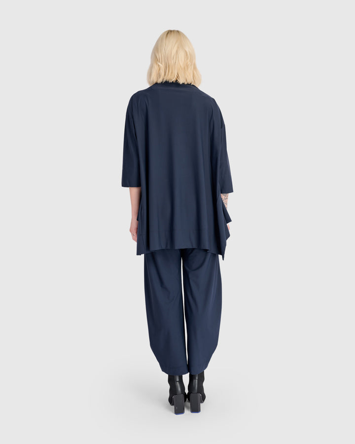 Essential Tekbika Trapeze Top, Midnight