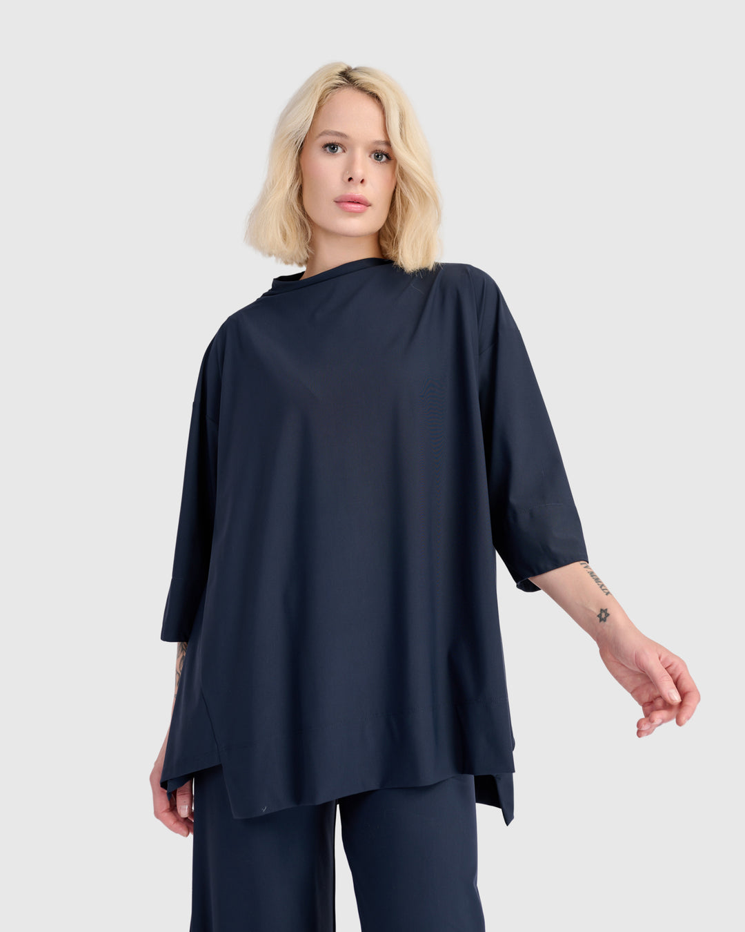 Essential Tekbika Trapeze Top, Midnight