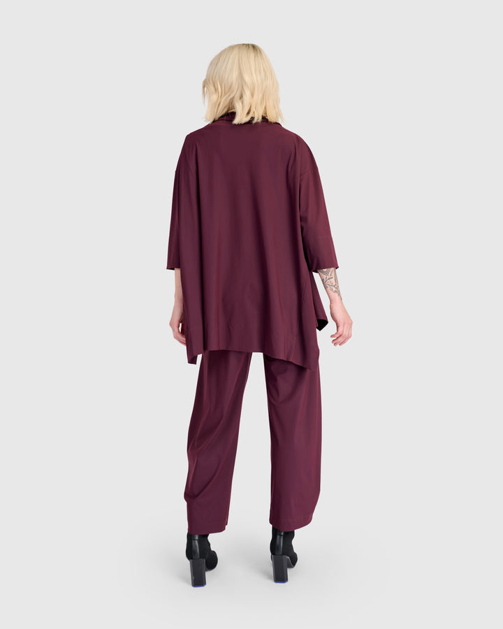 Essential Tekbika Trapeze Top, Wine