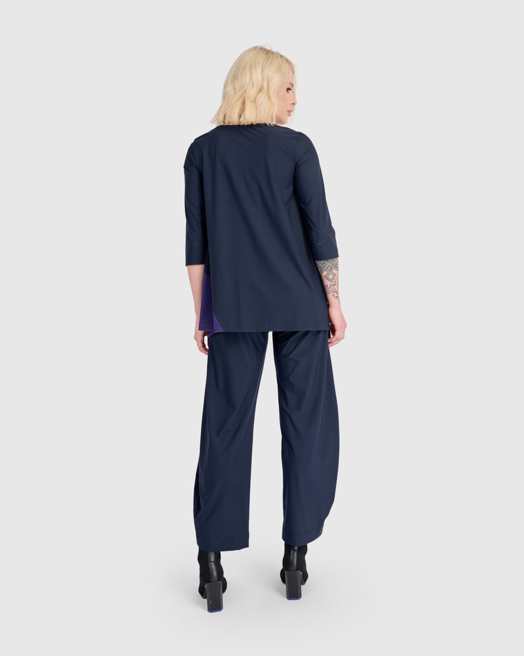 Tekbika Geranium Top, Navy Mix