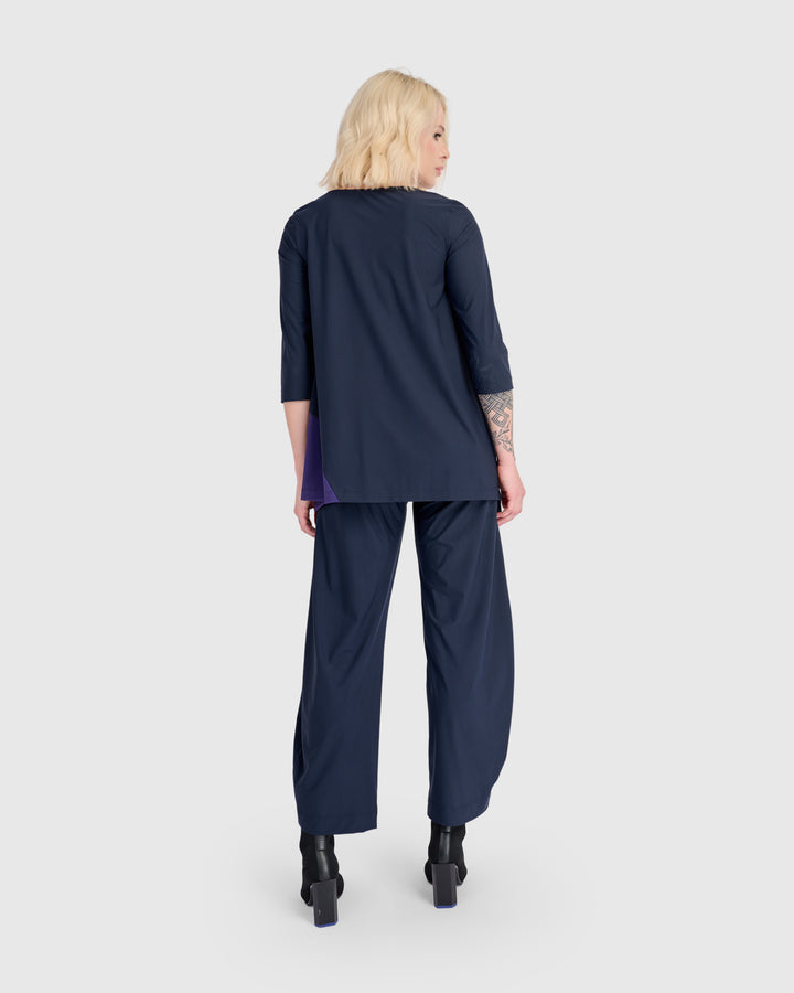 Tekbika Geranium Top, Navy Mix