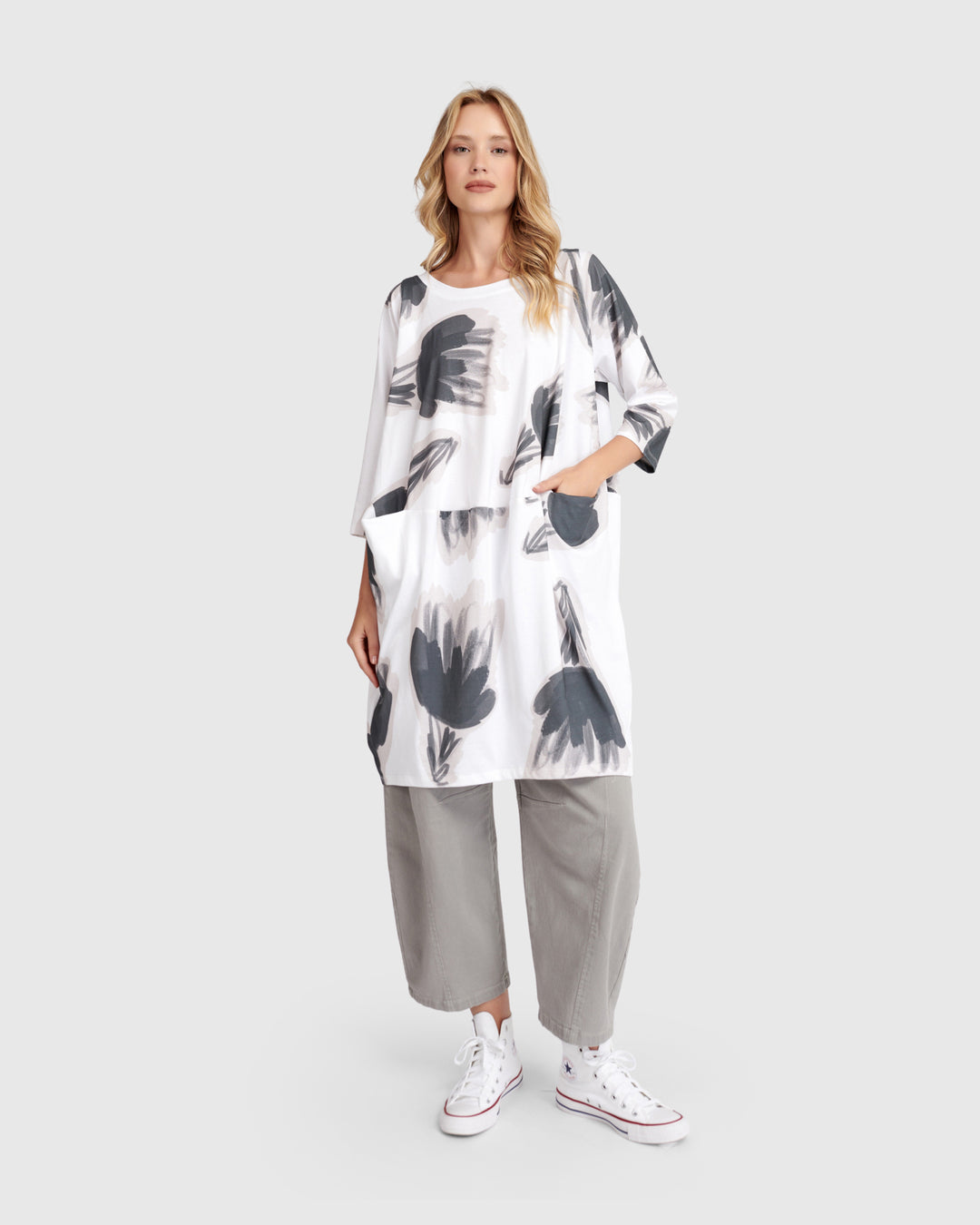 Urban Off-Duty Tunic Dress, Cloud