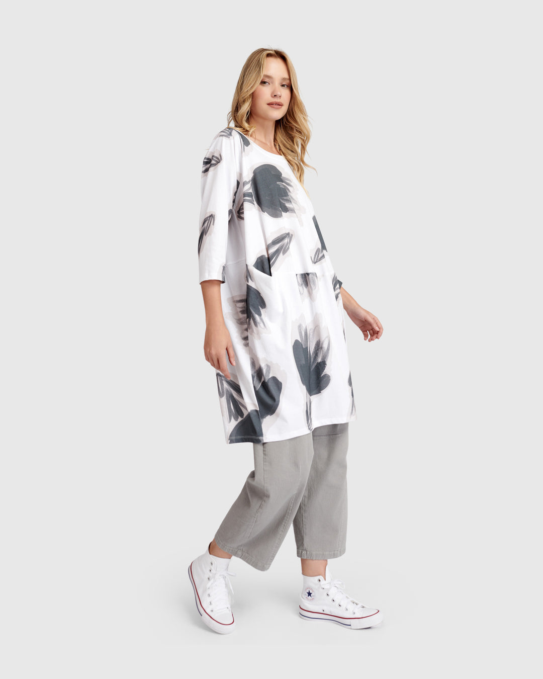 Urban Off-Duty Tunic Dress, Cloud