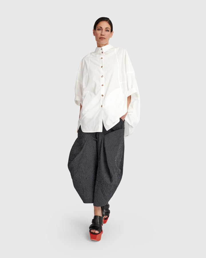 Urban Oversized Circle Shirt, White