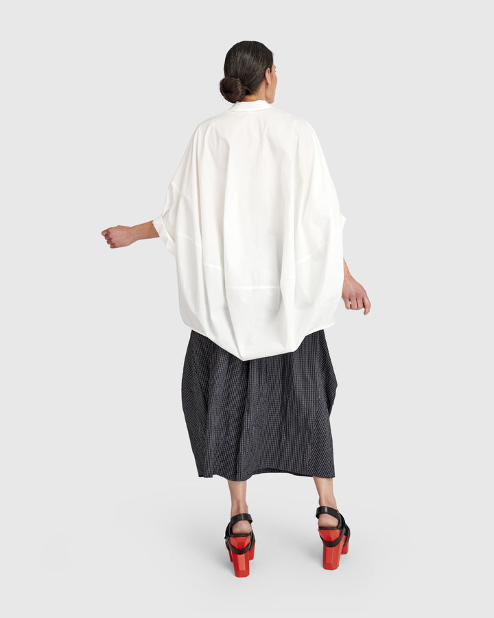 Urban Oversized Circle Shirt, White