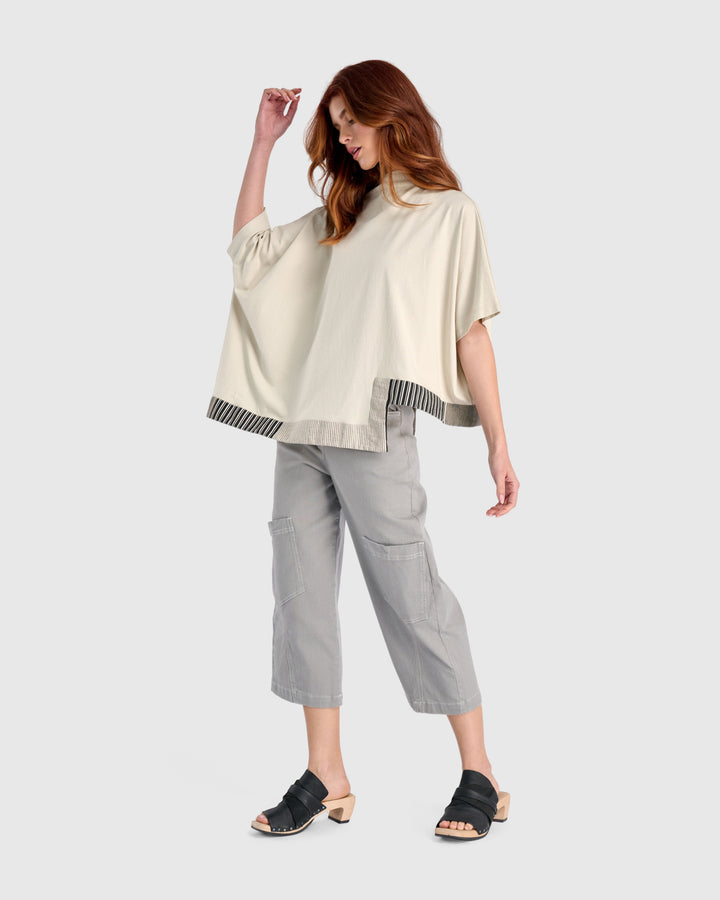 Urban On My Mind Boxy Top, Cream