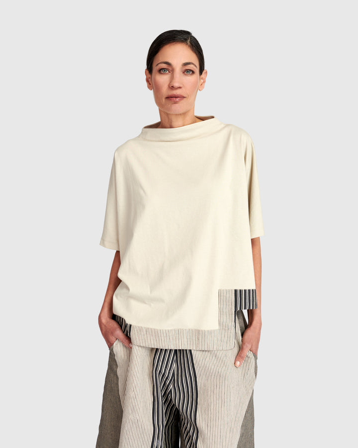Urban On My Mind Boxy Top, Cream