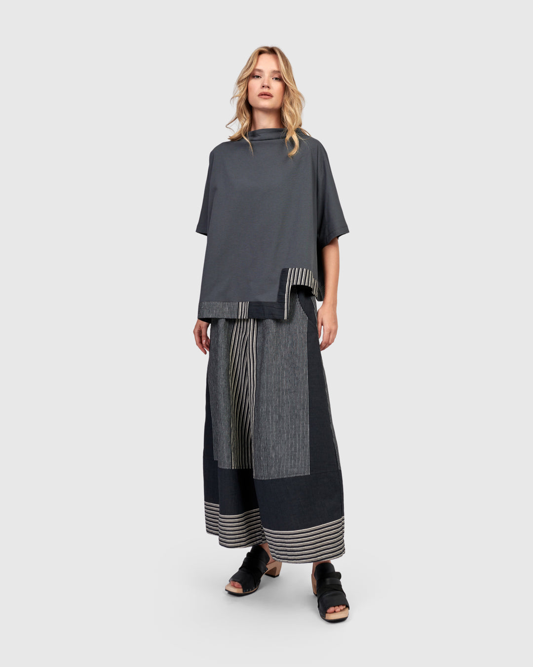 Urban On My Mind Boxy Top, Grey