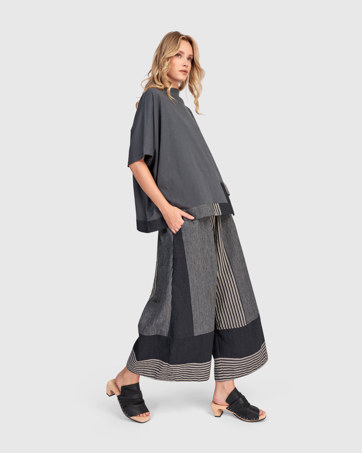 Urban On My Mind Boxy Top, Grey