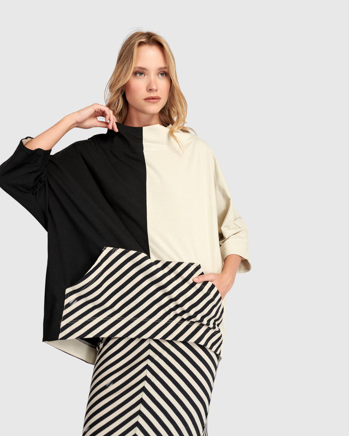 Urban Play Pullover Top, Mono