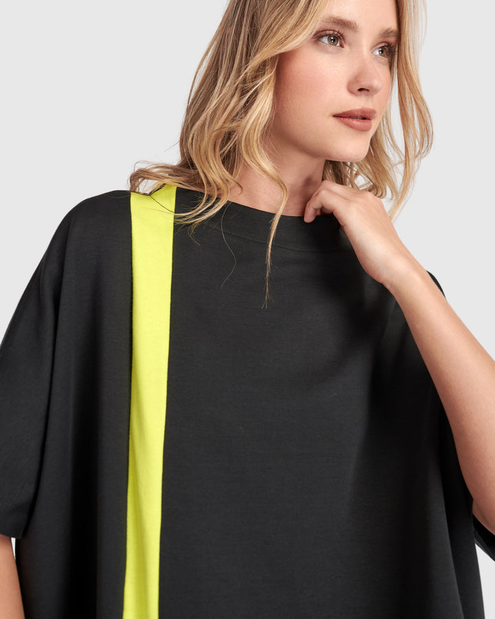 Urban Buzz Boxy Top, Soft Black
