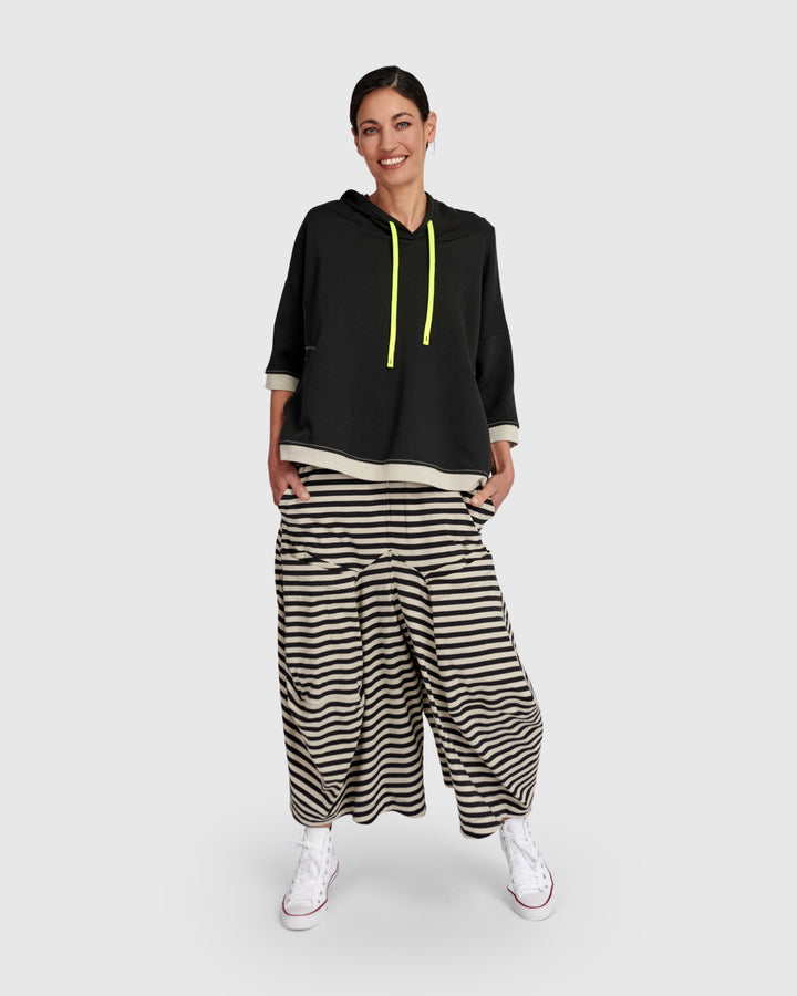 Urban Jersey Harem Pockets Pants, Stripes