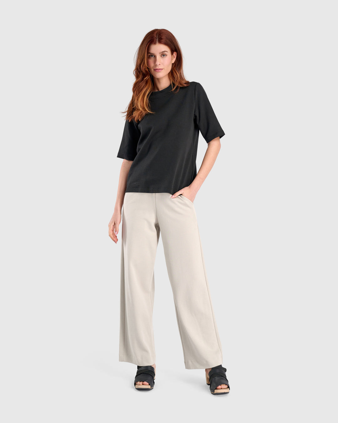Urban Foundation Straight Leg Pant, Cream