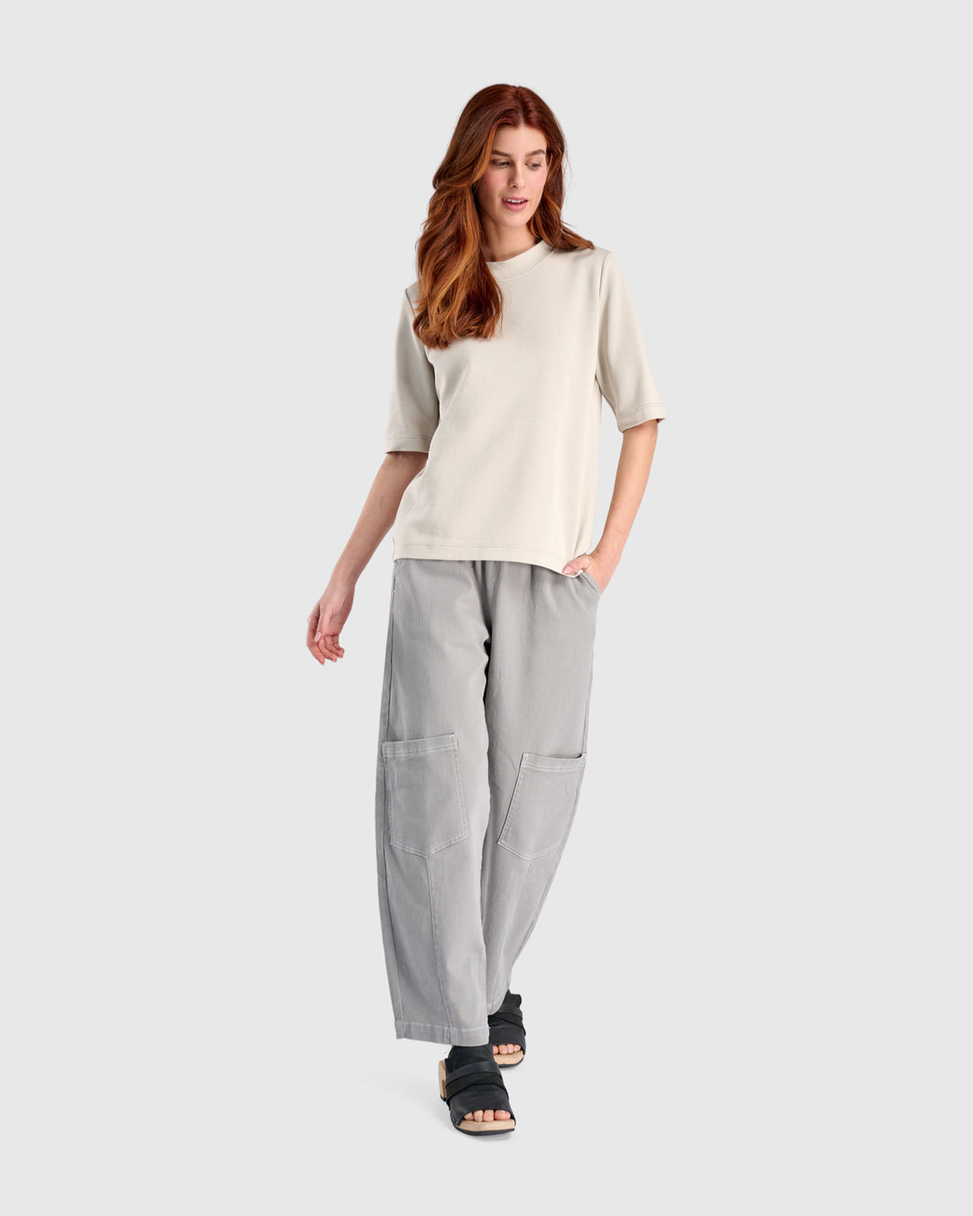 Urban Staple Elevated Tee, Cream