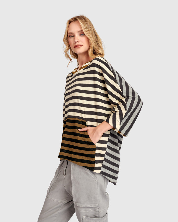 Urban First Pick Hoodie Pullover, Stripes