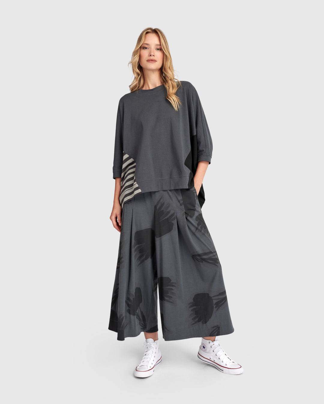 Urban Breather Palazzo Pants, Fog