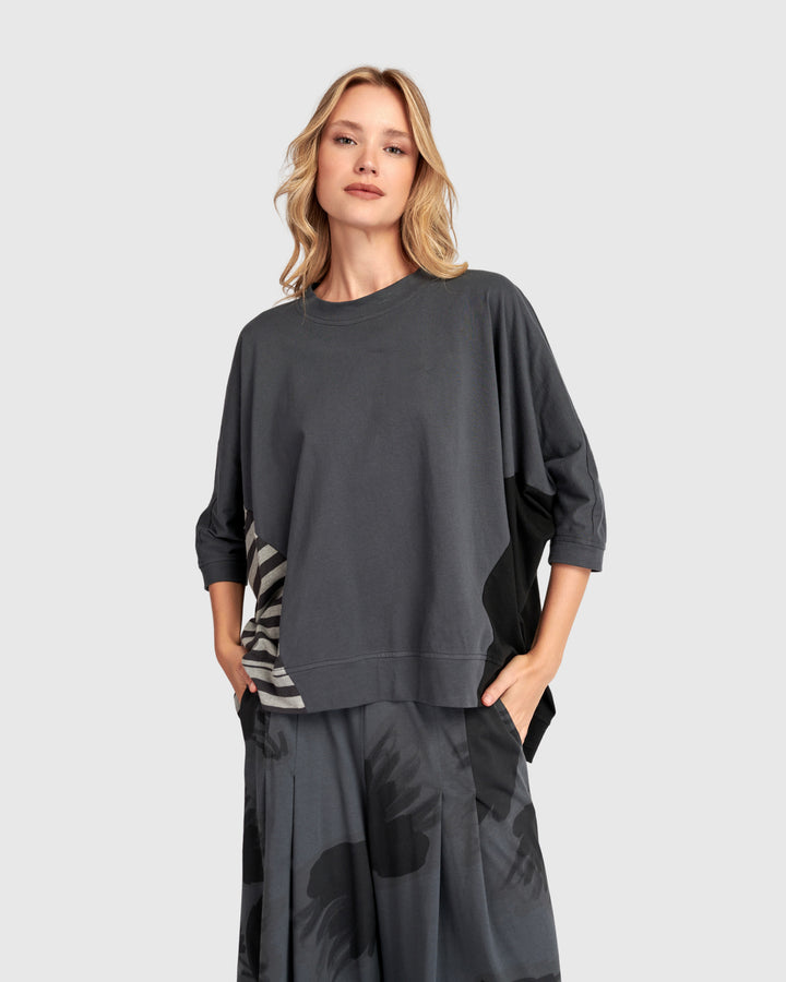 Urban Symbiotic Rounded Top, Grey